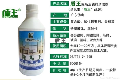 除垢專家盾王 中國廣東制造的日化清潔明星